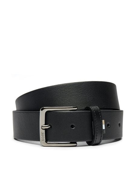 Boss Pasek Męski Ronnie 50522864 Czarny. Czarne paski męskie Boss, ze skóry. Za 249.99 zł.