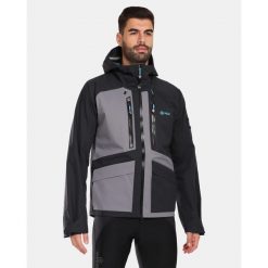 Męska kurtka hardshell Kilpi LTD ARCHER-M. Czarne kurtki męskie Kilpi, m, bez wzorów, z hardshellu, bez kaptura, trekkingowe. Za 1,165.67 zł.