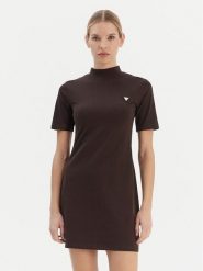 Guess Sukienka codzienna V6RK04 J1314 Brązowy Regular Fit. Brązowe sukienki damskie Guess, na co dzień, l, z aplikacjami, z bawełny, bez kołnierzyka, bez ramiączek, proste. Za 269.99 zł.