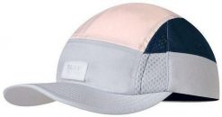 Czapka z daszkiem biegowa unisex Buff 5 Panels Light Grey ochrona UV. Szare czapki damskie Buff, bez wzorów, z elastanu, retro. Za 124.90 zł.