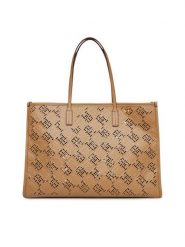 Tommy Hilfiger Torebka Th City AW0AW17501 Brązowy. Brązowe shopperki damskie Tommy Hilfiger, bez wzorów, ze skóry, bez dodatków. Za 479.99 zł.