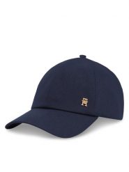 Tommy Hilfiger Czapka z daszkiem Elevated Chic Soft Cap AW0AW17138 Niebieski. Niebieskie czapki damskie Tommy Hilfiger, bez wzorów, z bawełny. Za 119.99 zł.