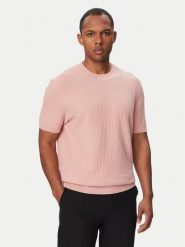 BOSS Sweter H-Nilton 50560468 Różowy Regular Fit. Czerwone swetry męskie Boss, m, bez wzorów, z bawełny, bez kołnierzyka, bez ramiączek. Za 629.99 zł.