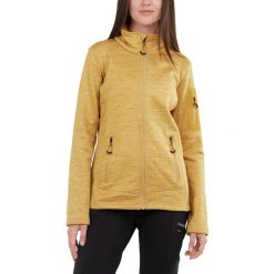 Sweter polarowy damski Fundango Antila Fleece. Żółte swetry nierozpinane damskie FUNDANGO, s, bez wzorów, z polaru, sportowe, bez kołnierzyka, bez ramiączek. Za 199.90 zł.