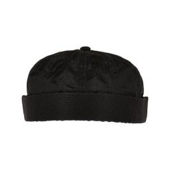 Zwykła Czapka Dokerka. Czarne czapki damskie FLEXFIT, bez wzorów, z materiału. Za 123.99 zł.