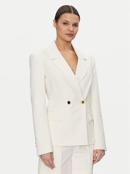 Marciano Guess Marynarka 5GGN24 7311A Écru Regular Fit. Marynarki i żakiety damskie Marciano Guess, z aplikacjami, z bawełny, bez kołnierzyka, bez ramiączek. Za 499.99 zł.