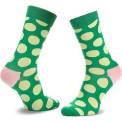 Skarpety Wysokie Unisex HAPPY SOCKS - BDO01-7001 Zielony. Zielone skarpetki damskie Happy Socks, bez wzorów, z bawełny. Za 34.90 zł.