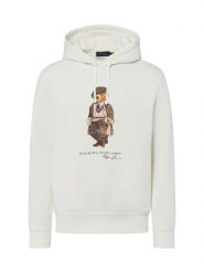 Polo Ralph Lauren Męski sweter z kapturem Mężczyźni biały nadruk, XL. Białe swetry męskie Polo Ralph Lauren, m, bez wzorów, sportowe, bez kołnierzyka, bez ramiączek. Za 989.95 zł.