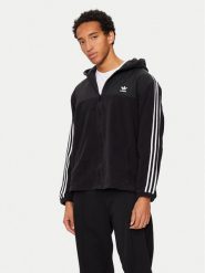 Adidas Bluza adicolor 3-Stripes Teddy IZ4802 Czarny Regular Fit. Czarne bluzy męskie Adidas, m, bez wzorów, z syntetyku, bez ramiączek, bez kaptura. Za 239.99 zł.