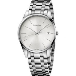 ZEGAREK CALVIN KLEIN TIME GENT K4N21146. Szare zegarki męskie Calvin Klein, bez wzorów, ze skóry, szklane. Za 1,199.00 zł.