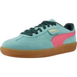 Tenisówki Puma Model Palermo Kolor Niebieski. Zielone trampki męskie Puma, bez wzorów, z dresówki, eleganckie, bez zapięcia. Za 324.45 zł.