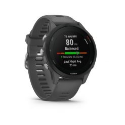 Zegarek z GPS Garmin Forerunner 255. Szare zegarki męskie Garmin, z aplikacjami, z materiału, plastikowe. Za 999.99 zł.