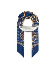 Guess Chusta AW5348 POL03 Niebieski. Niebieskie rękawiczki damskie Guess, z aplikacjami, z poliesteru. Za 199.99 zł.