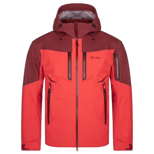 Męska wodoodporna kurtka outdoorowa Kilpi HASTAR-M. Czerwone kurtki męskie Kilpi, m, bez wzorów, sportowe, bez kaptura. Za 1,248.29 zł.