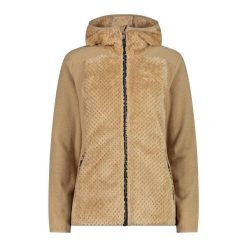 Bluza damska turystyczna CMP 34P3076. Brązowe bluzy damskie CMP, na zimę, l, bez wzorów, z dzianiny, bez ramiączek, z kapturem. Za 305.30 zł.