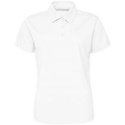 Damska Koszulka Polo. Białe bluzki damskie JUST COOL, bez wzorów, bez kołnierzyka, bez ramiączek. Za 65.99 zł.