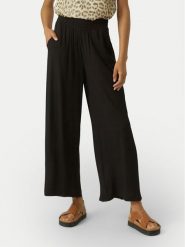 Vero Moda Spodnie palazzo Menny 10282478 Czarny Wide Leg. Czarne spodnie materiałowe damskie Vero Moda, bez wzorów, z materiału. Za 169.99 zł.