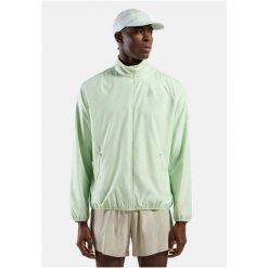 Kurtka męska Odlo ESSENTIAL LIGHT Jacket. Zielone kurtki męskie ODLO, m, bez wzorów, bez kaptura, do biegania. W wyprzedaży za 359.99 zł.