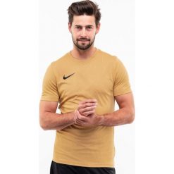 Koszulka sportowa męska Nike Dry Park VII JSY SS. Żółte koszulki sportowe męskie Nike, m, bez wzorów, bez ramiączek. Za 69.00 zł.