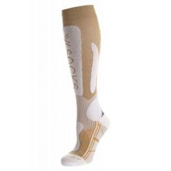 Skarpety narciarskie damskie X-Socks Ski Metal białe. Białe skarpetki damskie X-Socks, bez wzorów, z elastanu. Za 70.49 zł.