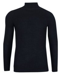Golf Granatowy Dziergany, Męski, Super Slim, Przylegający, Elegancki -Brave Soul. Niebieskie swetry męskie Brave Soul, l, bez wzorów, dziergany, eleganckie, bez kołnierzyka, bez ramiączek. Za 99.00 zł.
