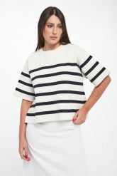Sweter damski Marina ECOALF. Swetry nierozpinane damskie Ecoalf, l, bez wzorów, marine, bez kołnierzyka, bez ramiączek. Za 399.00 zł.