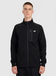 4F Bluza dresowa rozpinana bez kaptura męska - czarna S. Czarne bluzy męskie 4F, m, bez wzorów, z bawełny, biznesowe, bez ramiączek, bez kaptura. Za 179.99 zł.