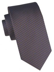 Klasyczny, Męski Krawat Alties - Granat w Drobny Wzorek. Niebieskie krawaty i muchy Alties, bez wzorów, z tkaniny, eleganckie. Za 49.00 zł.