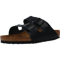 Klapki męskie Birkenstock Arizona. Czarne klapki męskie Birkenstock, bez wzorów, z materiału, bez zapięcia. Za 709.00 zł.