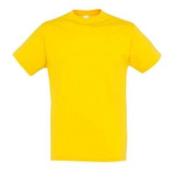 Koszulka Regent Dla Dorosłych Unisex. Żółte bluzki damskie SOL'S, s, bez wzorów, sportowe, bez kołnierzyka, bez ramiączek. Za 33.99 zł.