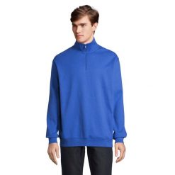 Bluza Rozpinana Unisex Dla Dorosłych Conrad Quarter Zip. Niebieskie bluzy męskie SOL'S, m, bez wzorów, bez ramiączek, bez kaptura. Za 128.99 zł.