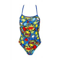 Strój jednoczęściowy kąpielowy damski na basen Aqua-Sport Single Cross Boom. Czerwone stroje kąpielowe damskie AQUA-SPORT, m, bez wzorów. Za 109.99 zł.