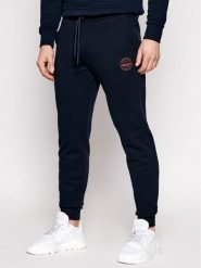 Jack & Jones Spodnie dresowe Gordon 12165322 Granatowy Regular Fit. Niebieskie spodnie sportowe męskie Jack & Jones, m, bez wzorów, z bawełny. Za 129.99 zł.
