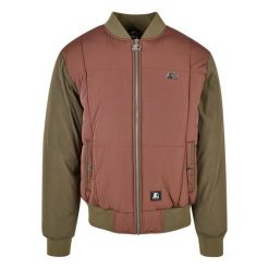 Kurtka puchowa Starter. Czerwone kurtki męskie Starter, m, bez wzorów, z puchu, bez kaptura. W wyprzedaży za 504.00 zł.