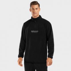 Bluza z grubego polaru do sportów zimowych męska Shadow. Czarne bluzy sportowe męskie SIROKO, na zimę, l, bez wzorów, z polaru, bez kaptura, narciarskie. Za 292.00 zł.