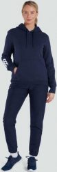 Bluza damska z kapturem Canterbury Club. Niebieskie bluzy damskie CANTERBURY, s, bez wzorów, z dresówki, eleganckie, bez ramiączek, z kapturem. Za 340.50 zł.