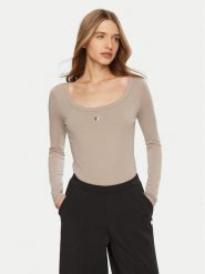 Guess Body V4YP07 J1314 Szary Slim Fit. Szare body Guess, z aplikacjami, z bawełny. Za 119.99 zł.