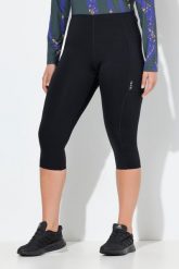 Damskie Legginsy rybaczki stretch szybkoschnące. Czarne legginsy damskie Ulla Popken, bez wzorów, z dżerseju. Za 239.99 zł.