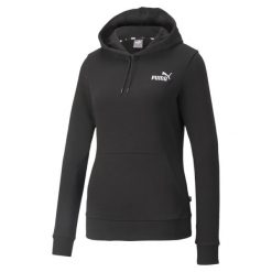 Bluza sportowa damska Puma ESS+ Embroidery. Czarne bluzy damskie Puma, l, bez wzorów, sportowe, bez ramiączek, bez kaptura. Za 226.30 zł.