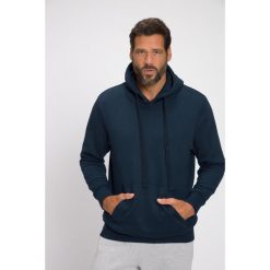 Męska Bluza z kapturem odzież domowa kaptur kieszeń kangurka do roz. 8XL. Niebieskia bluzy męskie JAY-PI, m, bez wzorów, z bawełny, casualowe, bez ramiączek, z kapturem. Za 343.99 zł.