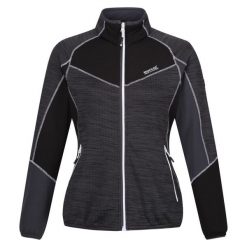 Bluza Polarowa Damska Pełen Suwak Hepley II. Czarne bluzy damskie Regatta, na zimę, bez wzorów, z polaru, sportowe, bez ramiączek, bez kaptura. Za 72.99 zł.