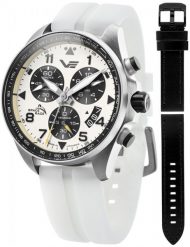 Zegarek męski Vostok Europe 6S30-325A743SWL biały. Białe zegarki męskie Vostok Europe, bez wzorów. Za 3,086.30 zł.