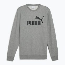 Bluza męska PUMA ESS No. 1 Logo Crew TR. Szare bluzy męskie Puma, m, bez wzorów, sportowe, bez ramiączek, bez kaptura. Za 149.99 zł.