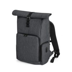 Plecak z rolowanym klapem Quadra. Szare plecaki damskie QUADRA, bez wzorów. Za 283.00 zł.