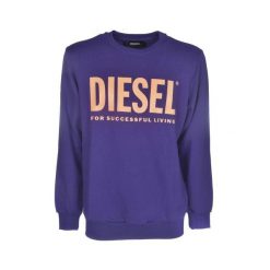 Bluza sportowa męska Diesel Gir Divisiion Logo. Fioletowe bluzy sportowe męskie Diesel, m, bez wzorów, z bawełny, bez kaptura. Za 228.00 zł.
