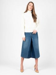 Silvian Heach Sweter | CVA22003LU | Kobieta | Kremowy. Białe swetry nierozpinane damskie Silvian Heach, xs, bez wzorów, z dzianiny, bez kołnierzyka, bez ramiączek. W wyprzedaży za 249.00 zł.