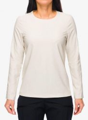 Bluza damska Houdini Cover Crew. Brązowe bluzy damskie Houdini, s, bez wzorów, z materiału, sportowe, bez ramiączek, bez kaptura. Za 259.99 zł.