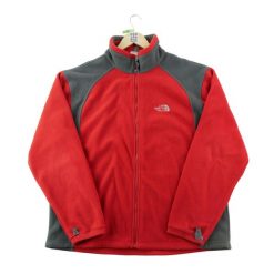 Second life - Kurtka polarowa męska z wysokim kołnierzem - Stan bardzo dobry. Czerwone kurtki męskie The North Face, l, bez wzorów, z materiału, sportowe, bez kaptura. Za 207.36 zł.