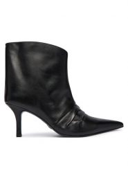 Patrizia Pepe Botki 2Y0041 L048 K103 Czarny. Czarne botki damskie Patrizia Pepe, bez wzorów, ze skóry, bez obcasa, na szpilce, bez zapięcia. Za 1,629.00 zł.