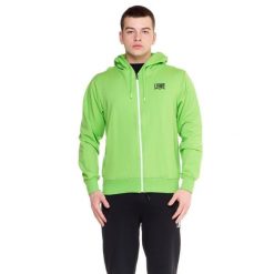 Męski dres z kapturem Fight Fluo. Czarne komplety dresowe męskie LEONE 1947 APPAREL, m, bez wzorów, z dresówki. Za 126.26 zł.